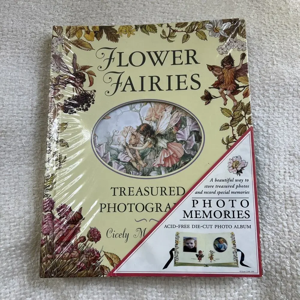 Flower Fairies Die Cut Photo Album Book Cicely Mary Barker Vintage 1999 Sealed